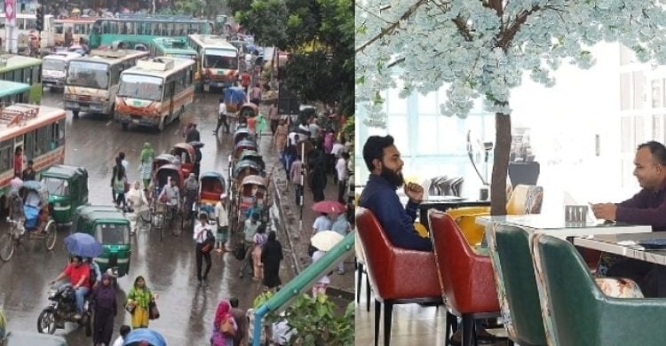 দেশে অর্ধেক যাত্রী নিয়ে সকল গণপরিবহণ চলবে, রেস্তোরাঁয় অর্ধেক খালি থাকবে