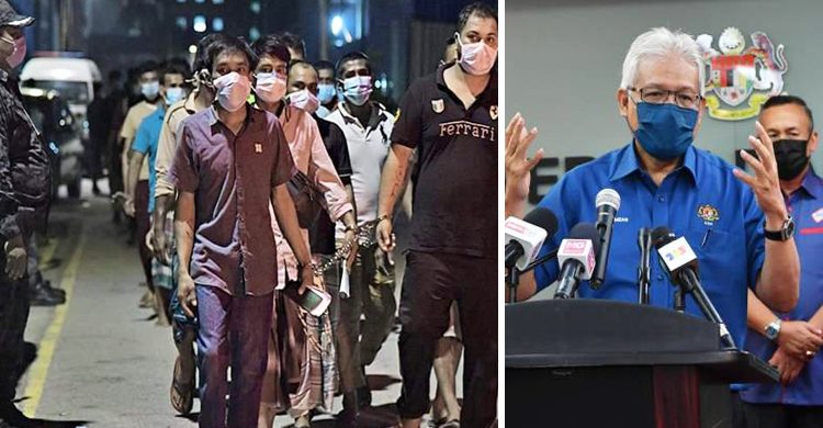 মালয়েশিয়ায় কড়া লকডাউনে অবৈধ কর্মীদের গ্রেফতারে চলবে অভিযান