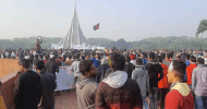 জাতীয় স্মৃতিসৌধে মানুষের ঢল