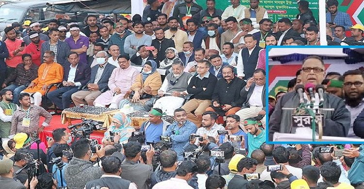 কাফনের কাপড় পরে জেলের তালা ভেঙে খালেদা জিয়াকে মুক্ত করতে হবে : সিলেটে টুকু