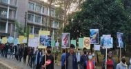 শাবিতে বিক্ষোভ ভিসির পদত্যাগের দাবিতে