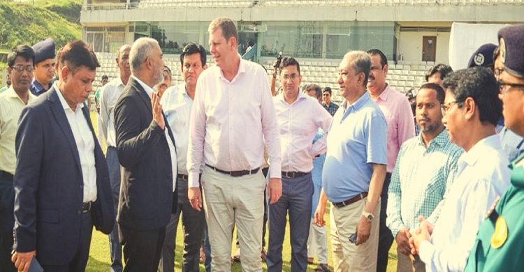 আইসিসি চেয়ারম্যান সিলেট আন্তর্জাতিক ক্রিকেট স্টেডিয়াম দেখে মুগ্ধ
