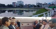 সিলেটের ধোপাদীঘিরপাড়ে নির্মিত নান্দনিক ওয়াকওয়ের উদ্বোধন