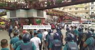 মিরপুরে পোশাক শ্রমিকদের বিক্ষোভ