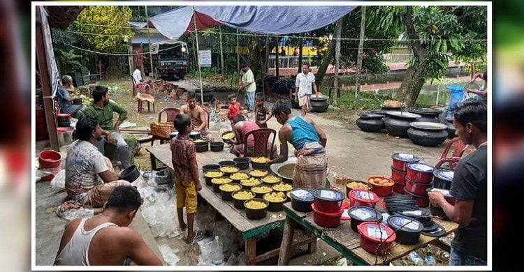 সুনামগঞ্জে প্রতিদিন ৫ হাজার বন্যার্তকে খাওয়াচ্ছে চট্টগ্রামের দুটি ট্রাস্ট