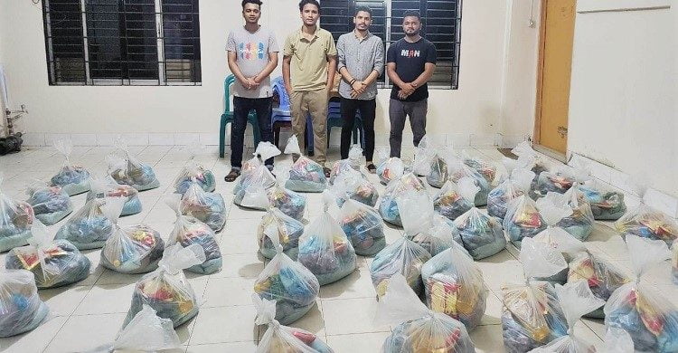 ফেঞ্চুগঞ্জ: সাফা ২০১৪ ব্যাচের খাদ্যসামগ্রী বিতরণ