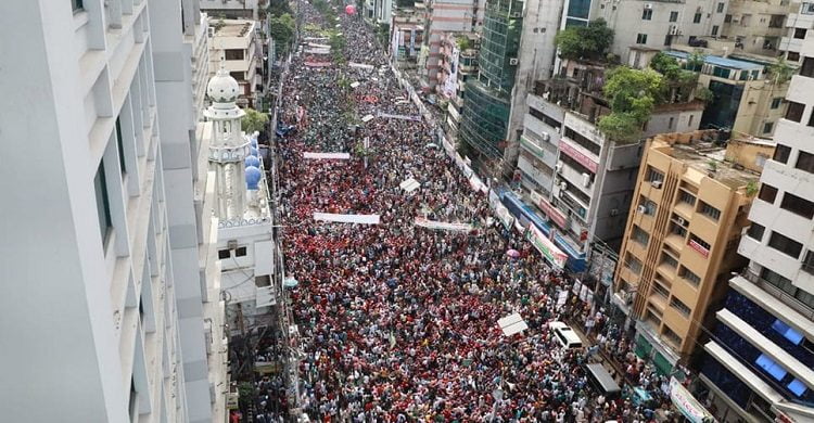 বিএনপির এক দফাসহ দুই দিনের পদযাত্রা ঘোষণা
