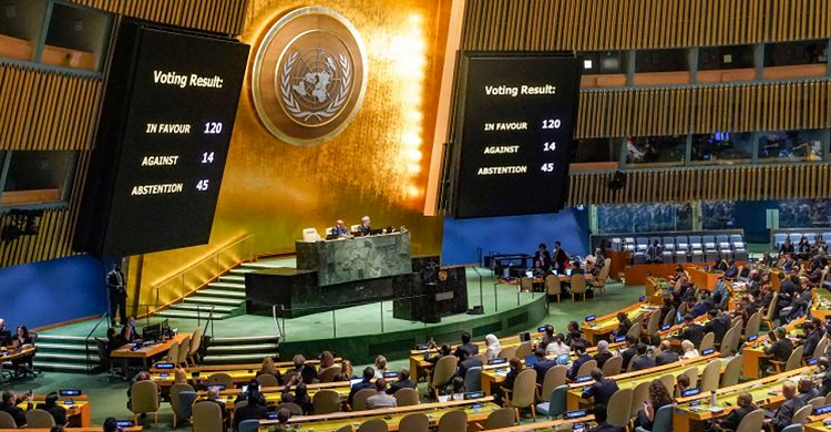 ইসরায়েল-হামাস সংঘাত: বিপুল ভোটে যুদ্ধবিরতির প্রস্তাব পাস জাতিসংঘে