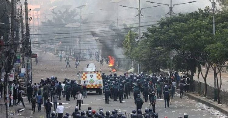 নয়াপল্টন কাকরাইল বিজয়নগর রণক্ষেত্র, পুলিশ নিহত ১