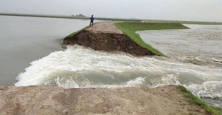 বাড়ছে ছাতকে সুরমার পানি, নিম্নাঞ্চল প্লাবিত