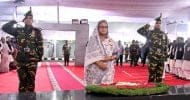 ৬ দফা দিবসে বঙ্গবন্ধুর প্রতিকৃতিতে প্রধানমন্ত্রীর শ্রদ্ধা