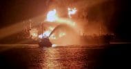 এলপিজি বহনকারী দুই জাহাজে আগুন, নাবিকদের উদ্ধার