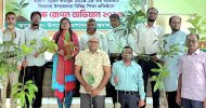 বিশ্বনাথের ১৩৩টি প্রাথমিক বিদ্যালয়ে গাছের চারা বিতরণ করলেন ইউএনও