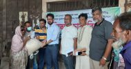 মৌলভীবাজার পৌরসভার দের শহস্রাধিক উপকারভোগীর মাঝে জিআর চাল বিতরণ