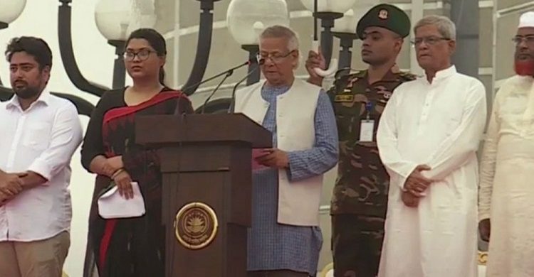 ঐতিহাসিক জুলাই ঘোষণাপত্র পাঠ করলেন প্রধান উপদেষ্টা