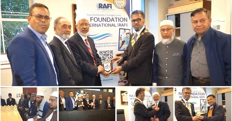 টাওয়ার হ্যামলেটস কাউন্সিলের স্পিকারের সাথে আর এ ফাউন্ডেশন নেতৃবৃন্দের সৌজন্য সাক্ষাৎ