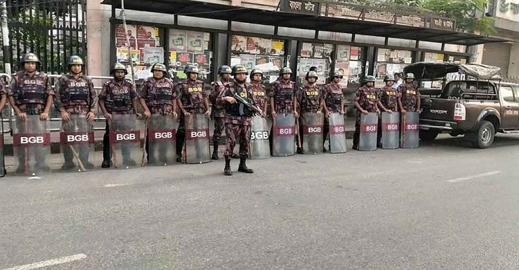 ঢাকার গুরুত্বপূর্ণ স্থানে বিজিবি মোতায়েন